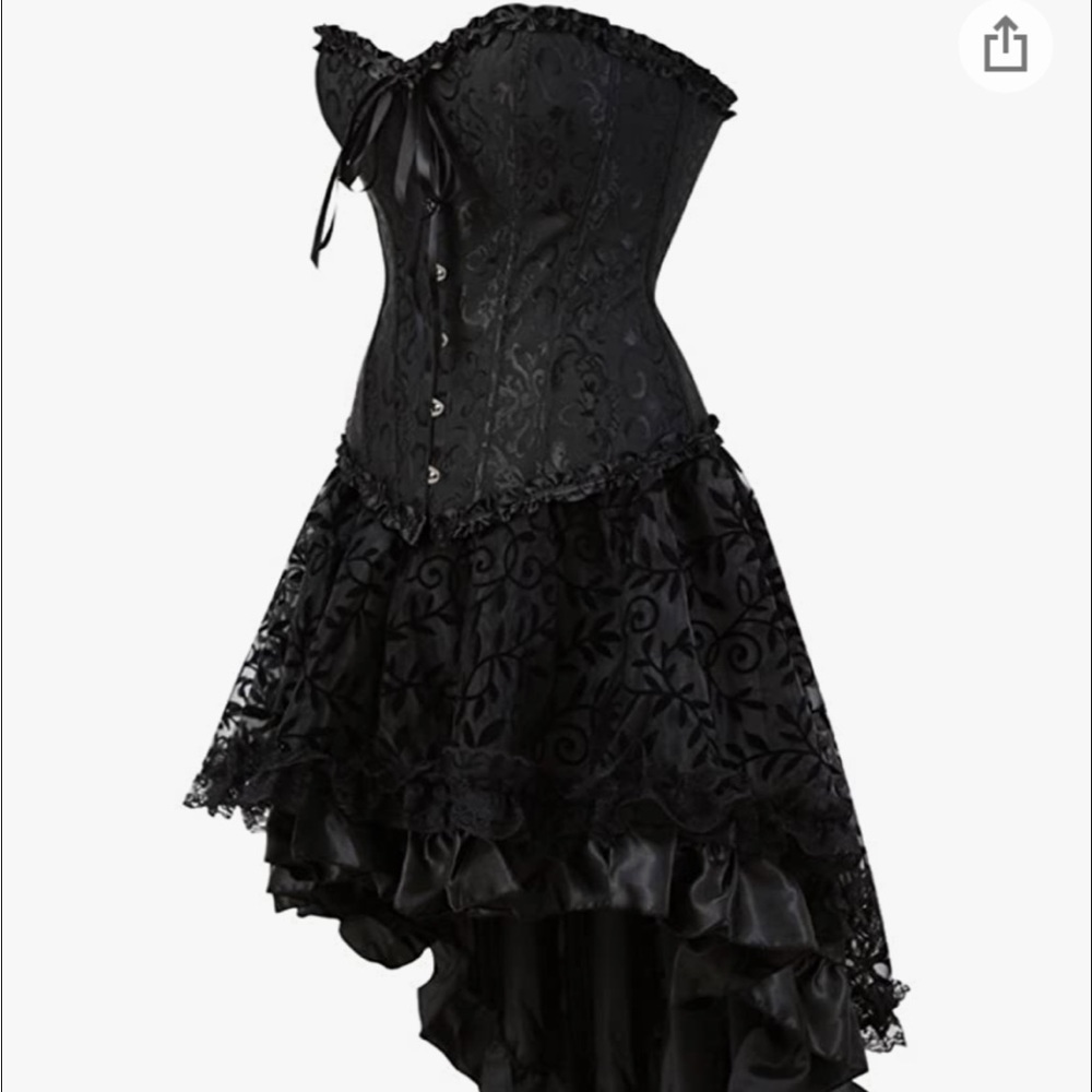Black bride Halloween costume set